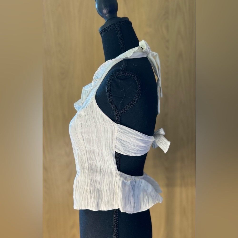 ALL Saints Ruffle Halter Top - Small - Picture 2 of 6